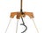 Stilnovo Italian Opaline Glass, Brass & Teak Pendant Lamp, 1950s For Sale - Image 4 of 12