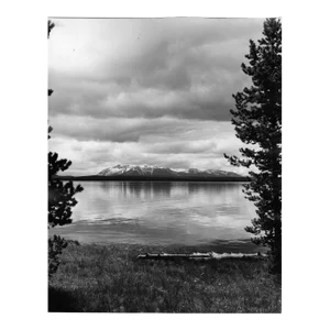 1969 Yellowstone Lake Black & White Photograph