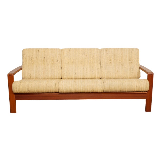 Vintage Three-Seater Sofa in Teak For Sale