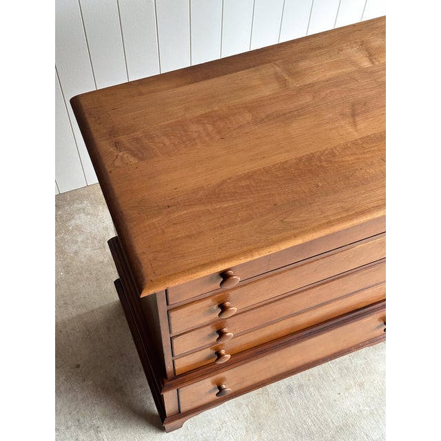 Brown Vintage Chest of Drawers With Hidden Cedar Chest, C. 1940s For Sale - Image 8 of 14