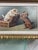 Chestnut Antique Oil Painting on Board of Playful Pups in Nice Gold Gilt Frame For Sale - Image 8 of 9