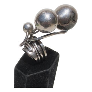 Sterling Silver Modernist Ring by Rachel Gera For Sale