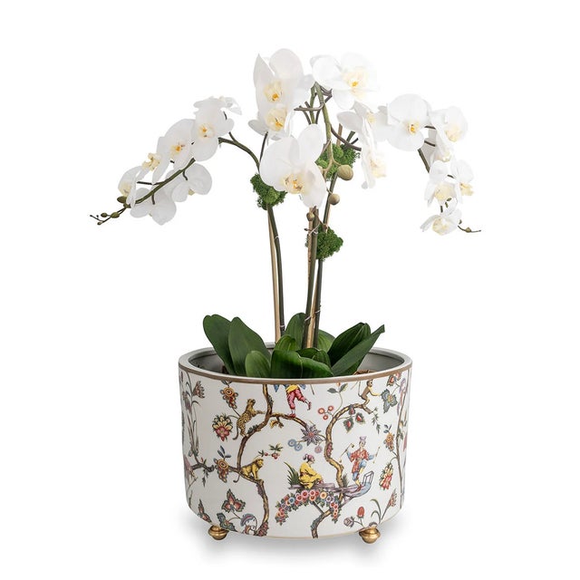 Port 68 Scalamandre Maison by Port 68 Chinoise Exotique Center Basin For Sale - Image 4 of 8