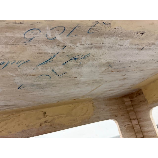 Italian Travertine Coffee Table, Vintage For Sale - Image 12 of 12