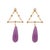 Amethyst Divine Energy Amethyst & Diamond Drop Earrings, A Pair For Sale - Image 8 of 8