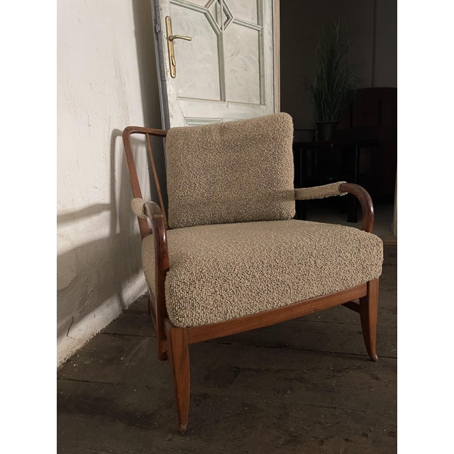 Large Scandinavian Lounge Chair, Sweden, 1940s For Sale - Image 3 of 5