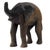 Black African Elephant Wood Figurine, 1960s For Sale - Image 8 of 9