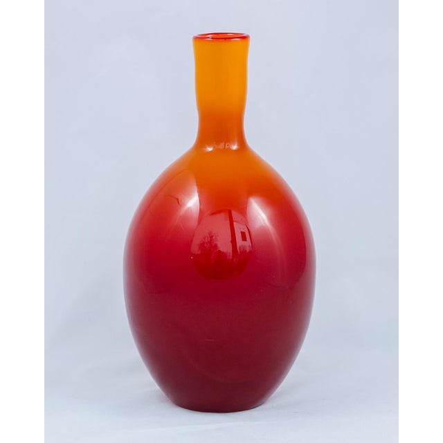 The bottle from the "Alicja" set, designed in the 1970s by renowned Polish glass artist Zbigniew Horbowy for the Sudety...