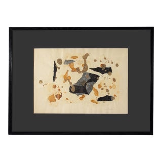 1958 Mixed Media Collage by James Spencer Russell For Sale