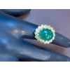 6.68 Carat Zambian Emerald Cabochon Cocktail Ring 14 Karat Yellow Gold For Sale - Image 16 of 18