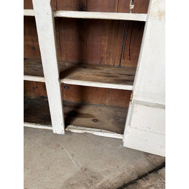 Antique Primitive Farmhouse Cupboard – 19th Century Country Cabinet For Sale - Image 14 of 18