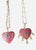 Modern Rhodochrosite Heart Pendant With Emerald, Diamonds & 14k Gold For Sale - Image 3 of 9