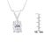 IGI Certified 10K White Gold 3/8 cttw Prong Set Diamond Oval Pendant Necklace (I-J Color, I1 Clarity) - Size 18" For Sale In New York - Image 6 of 6