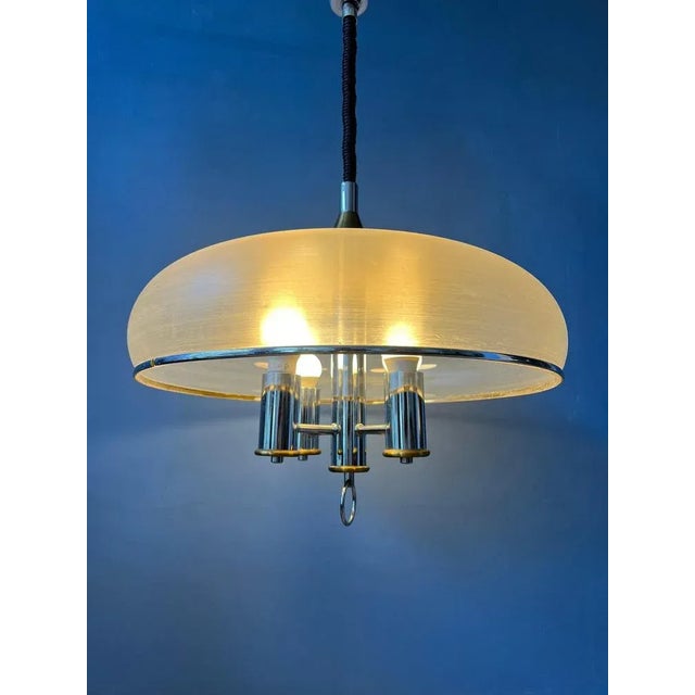 Plastic Space Age Pendant Lamp For Sale - Image 7 of 11