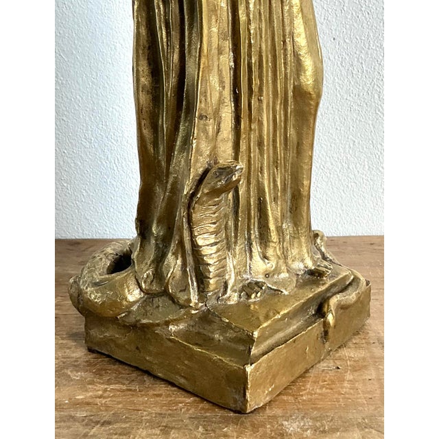 Vintage Italian 19th Century Polished Bronze of Peplophoros For Sale - Image 15 of 18