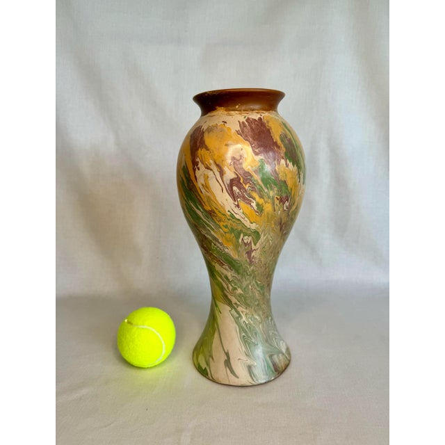 Abstract Modern Marbled Ceramic Peruvian Vase For Sale - Image 12 of 12