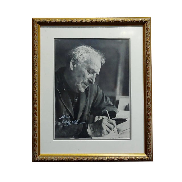 Portrait of Marc Chagall - Original 8x10 Photograph -Signed -C1960s For Sale