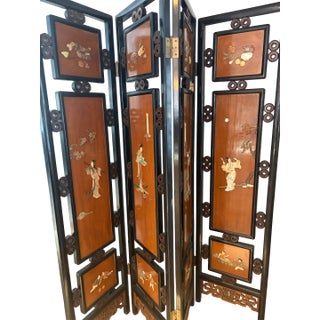 Mid Century Chinese Room Divider Screen For Sale