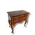 Wood Vintage Queen Anne Cabinet with Brass Handles For Sale - Image 7 of 8