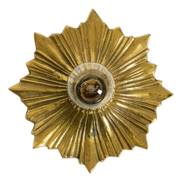 Space Age Star Ceiling Lamps in Bronze, 1960s For Sale