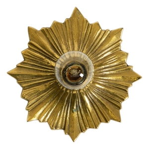 Space Age Star Ceiling Lamps in Bronze, 1960s
