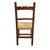 20th Century Rustic Wooden Chairs with Straw Seats, Set of 9 For Sale - Image 6 of 6