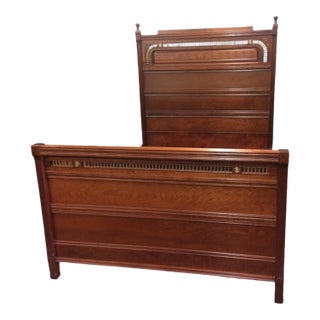 Antique Walnut Bed, Victorian Bedframe For Sale