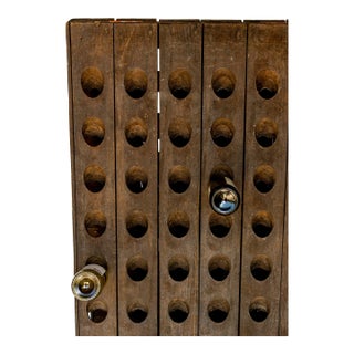 Vintage Riddling Rack Champagne & Wine Rack Stamped For Sale