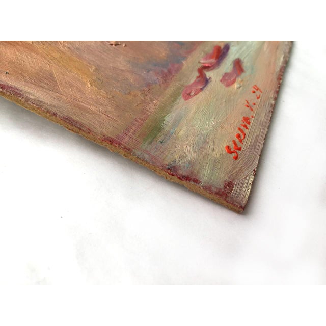 Abstract Contemporary Abstract Floral Peonies Bouquet Original Painting by Valeriya Serova For Sale - Image 3 of 9