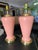 Art Deco Vintage Postmodern Peach Art Deco Revival Lamps a Pair For Sale - Image 3 of 8