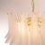 Petal Suspension Chandelier in Murano Glass, Italy For Sale - Image 9 of 11