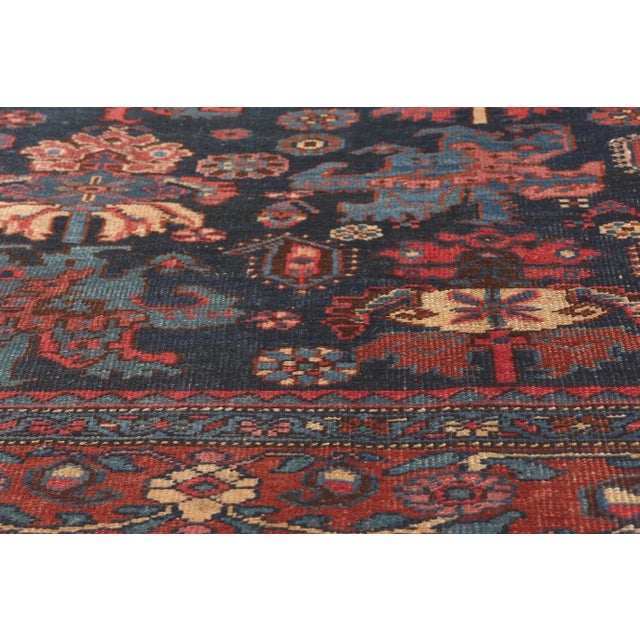 Late 19th Century 1880s Antique Persian Bijar Rug, 05'03 X 09'07 For Sale - Image 5 of 9