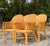 Vintage Coastal Cane Rattan Dining Chairs After McGuire - Set of 4 For Sale - Image 11 of 12