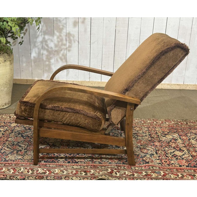 English Bridge Chair in Beech, 1930s For Sale - Image 9 of 12