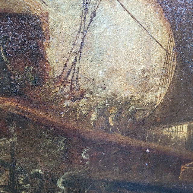 Battle of Lepanto, Oil on Canvas, 17th Century, Framed For Sale - Image 9 of 18