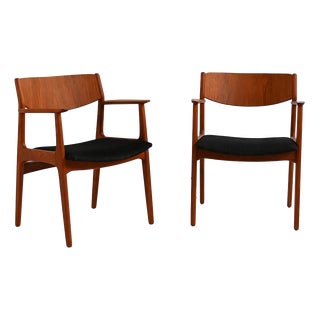 Armchairs by Henning Kjærnulf for Sorø Stolefabrik, 1960s, Set of 2 For Sale