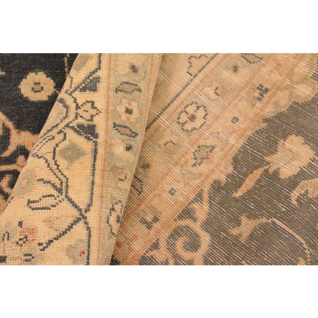 Tan Boho Chic Charcoal/Tan Wool Rug - 7'11'' X 10'1'' For Sale - Image 8 of 10