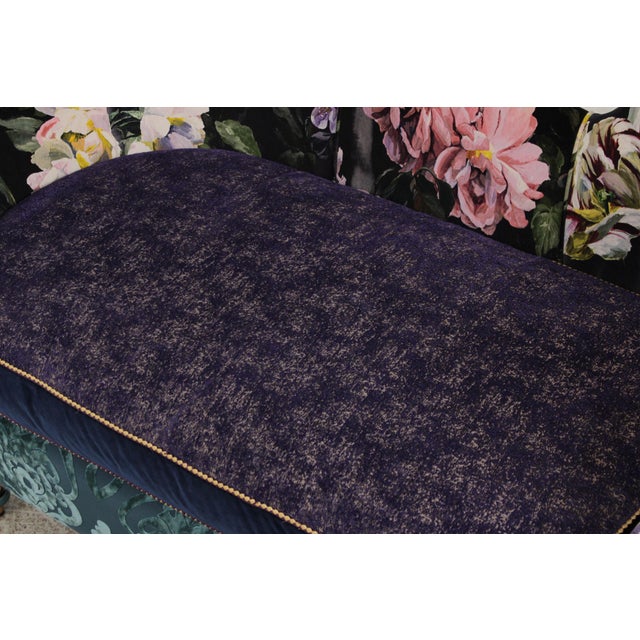 Mackenzie Childs Whimsical Upholstered Loveseat Settee For Sale - Image 9 of 18