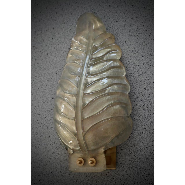 Murano Art Glass Gold and Brass Wall Light and Sconces, 2000 For Sale - Image 11 of 11