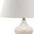 Modern 24 Inch H Double Gourd Glass Table Lamp in Pearl - a Pair For Sale - Image 3 of 7