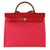 Item #: 154982 Exterior Material: Leather;Canvas Size: 31 Interior Material: Canvas Dimensions: 12 x 9.5 x 4 in Handbag...