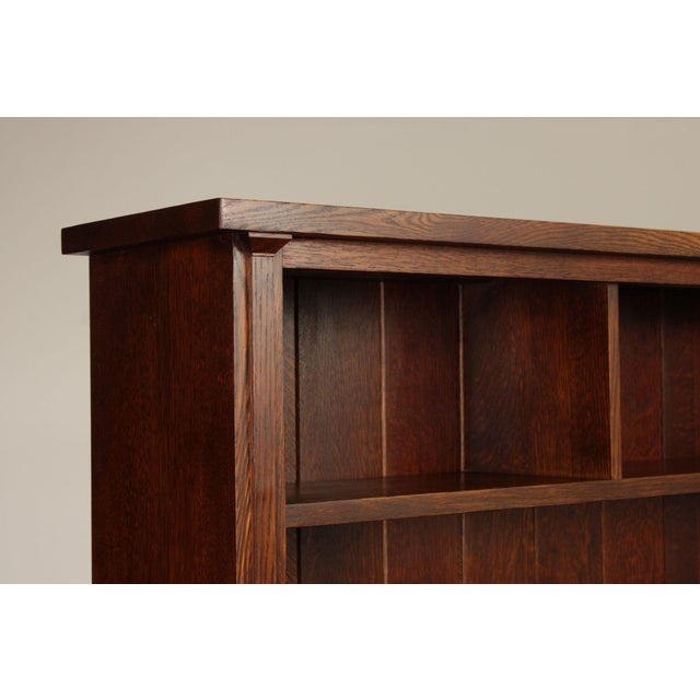Wood Stickley Mission Collection Oak Media Console For Sale - Image 7 of 12
