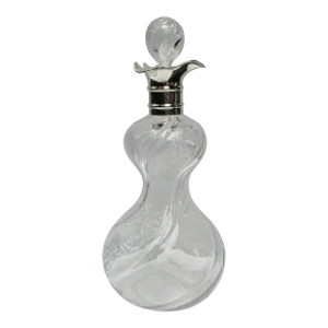 1895 Antique Art Nouveau Decanter by Henry Wilkinson