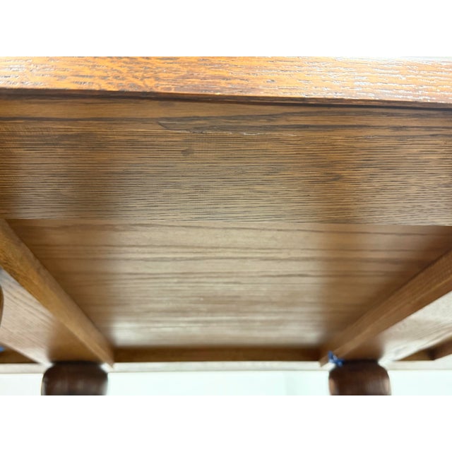 Hand Carved Wood Base + Wood Top, Antique For Sale - Image 12 of 12