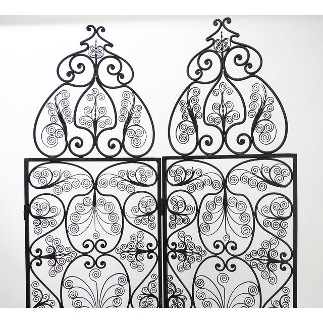 Moroccan Wrought Iron Room Screen | Chairish