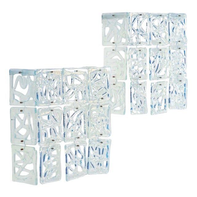 Vintage Wall Lights by Carlo Nason for AV Mazzega, 1970s, Set of 2 For Sale