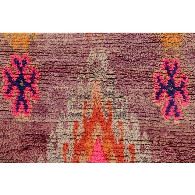 Moroccan Vintage Moroccan Runner Rug With Colorful Geometric Patterns - Rug & Kilim For Sale - Image 3 of 7