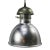 Vintage French Industrial Silver Metal Pendant Light For Sale - Image 5 of 5