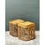 Mid-Century Modern Vintage Woven Rattan Side Tables - Pair For Sale - Image 3 of 12