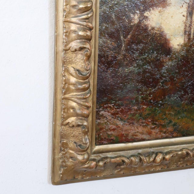 L. Clara, Italian landscape, 20th Century, Oil Painting on Board, Framed For Sale - Image 12 of 16